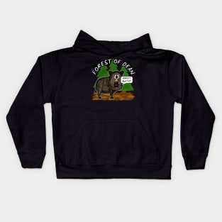 Forest Of Dean Wild Boar Funny Gloucestershire Kids Hoodie